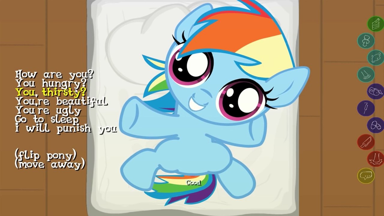 Joy Pony 3: Rainbow dash home. Caring games for kids