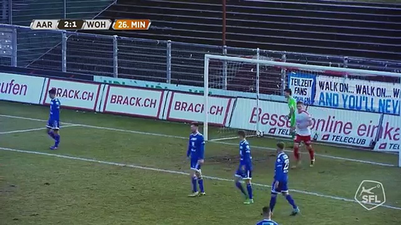 Aarau 4:2 Wohlen (Switzerland. Challenge League. 5 March 2018)
