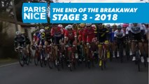 The end of the breakaway for Fabien Grellier - Étape 3 / Stage 3 - Paris-Nice 2018