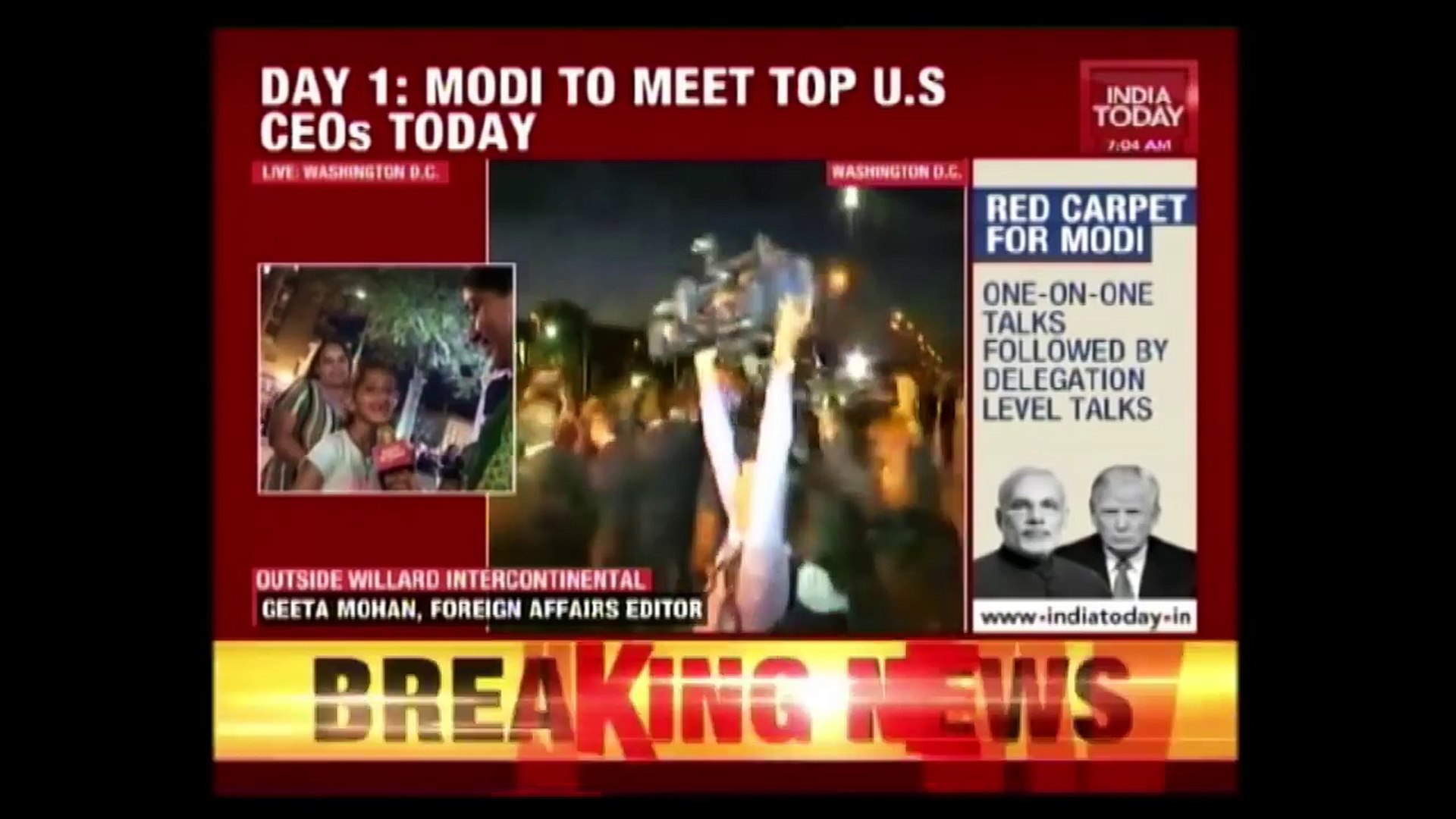 PM Narendra Modi Lands In US
