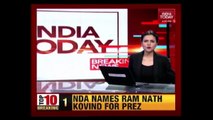 BJP's Presidential Candidate Ram Nath Kovind On Way To Delhi