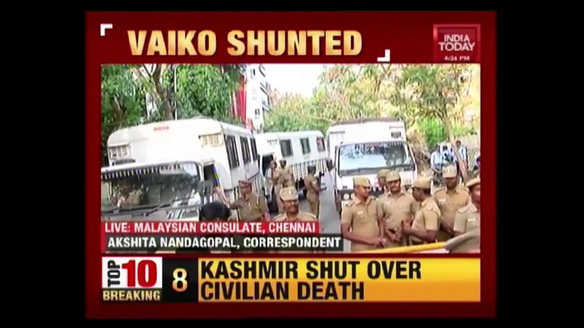 Vaiko Deported From Malaysia ; MDMK Workers Protest Outside Malaysian Consulate In Chennai