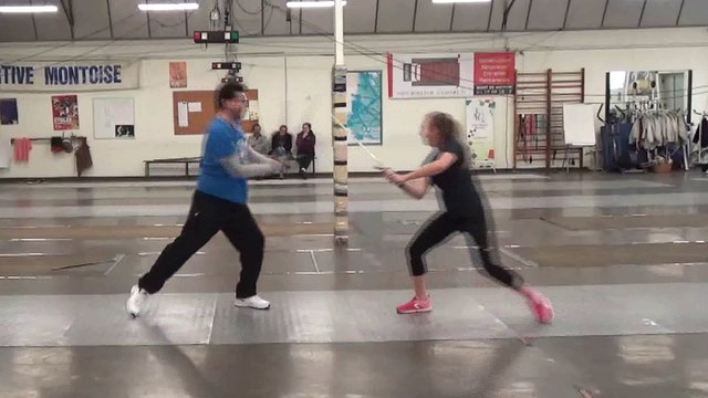 Escrime artistique. Stage Epée 2 mains. Frédéric Trin