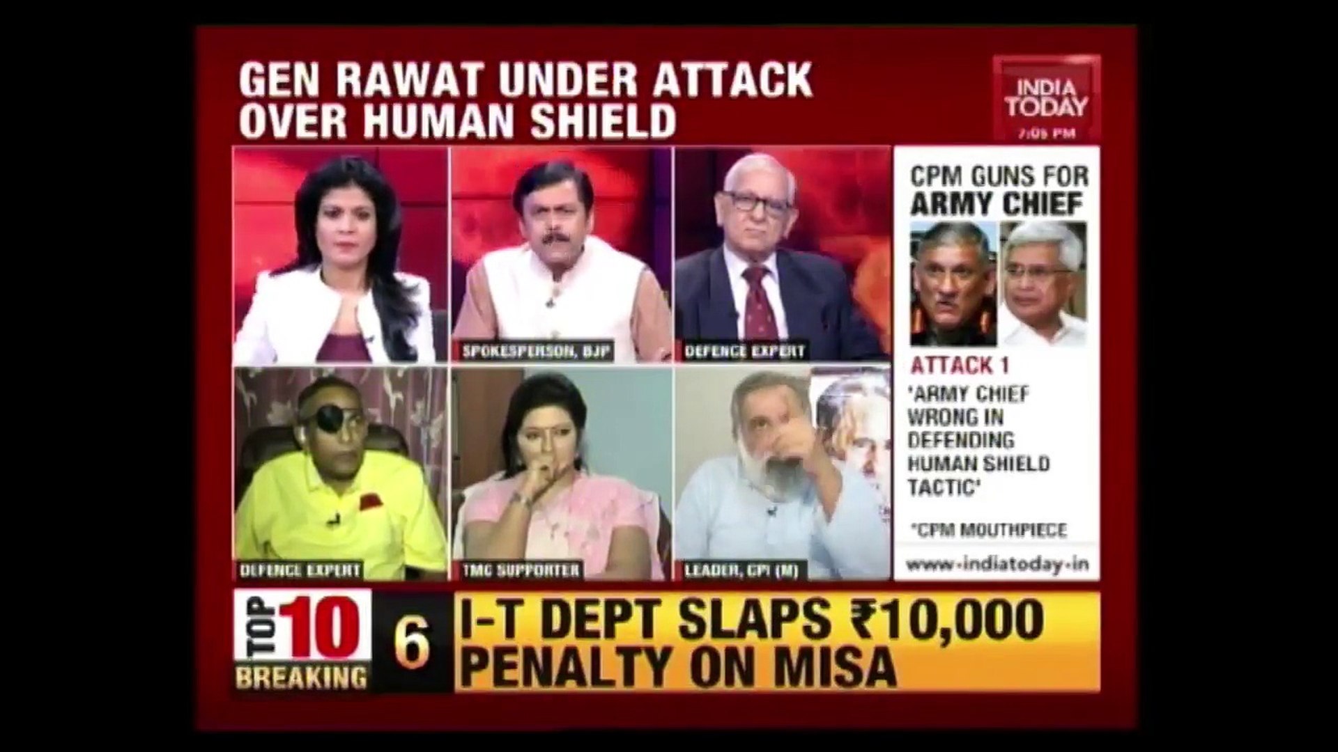 Army Chief Attacked Over Human Shield Row ; Is Free Speech Licence To Insult Army ? | To The Point