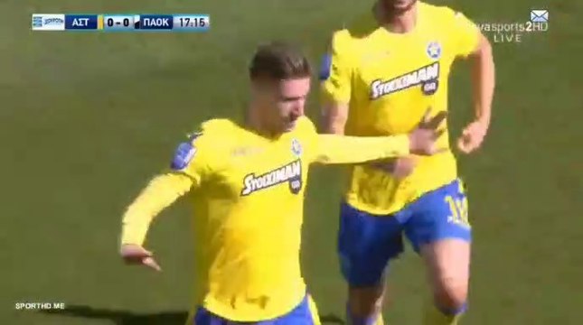 1-0 Georgios Kyriakopoulos Goal - Asteras Tripolis 1-0 PAOK 04.03.2018