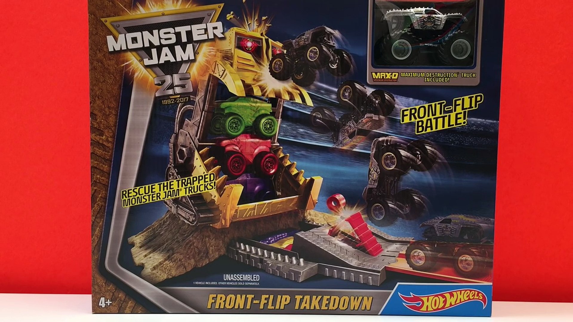 monster jam front flip takedown