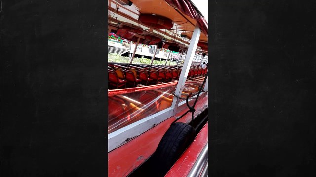Walking in River Speed Boat Travel, Bangkok, Thailand