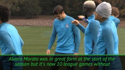 Download Video: Morata needs patience to end Chelsea goal drought - Conte