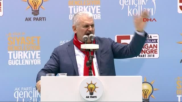 Manisa- Başbakan Yıldırım Partisinin Manisa 5. Olağan İl Gençlik Kolları Kongresi'nde Konuştu -5