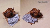 Thankgiving Dinner #1; Miniature Turkey - Polymer Clay Tutorial