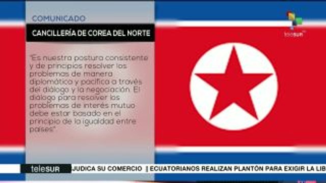 Corea del Norte dispuesta al diálogo con EE.UU sin condiciones previas