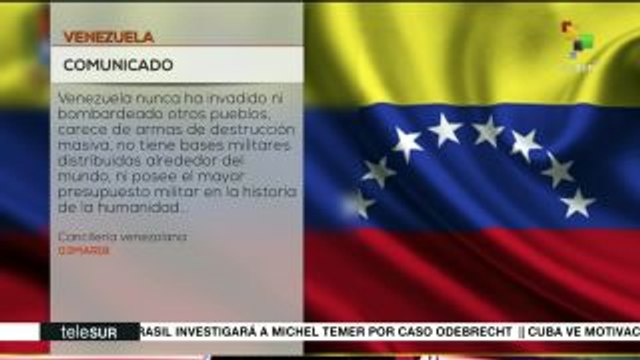 Venezuela rechaza extensión del decreto injerencista de EEUU