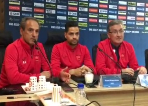 صحبت‌های برانکو و کامیابی‌نیا قبل از بازی پرسپولیس و الوصل