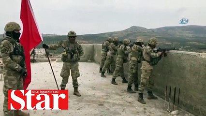 Türk bayrağını Raco�ya diktiler