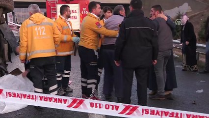 Başkentte trafik kazası: 1 ölü, 7 yaralı - ANKARA