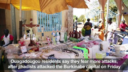 Residents react to Friday's twin attacks in Ouagadougou