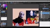 Drawing Goku Ultra Instinct (Instinto Superior) x Jiren- Dragon Ball Super Medibang