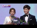 【TVPP】Solar(MAMAMOO) - Award acceptance speech, 솔라(마마무) - 베스트 커플상 수상 소감! @MBC Entertainment Awards