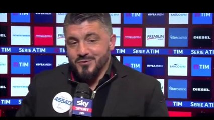GATTUSO post MILAN-SAMDORIA 1-0