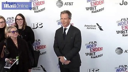 Ben Mendelsohn cuts svelte figure in a grey suit at award show
