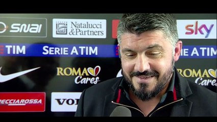 GATTUSO post ROMA-MILAN  0-2