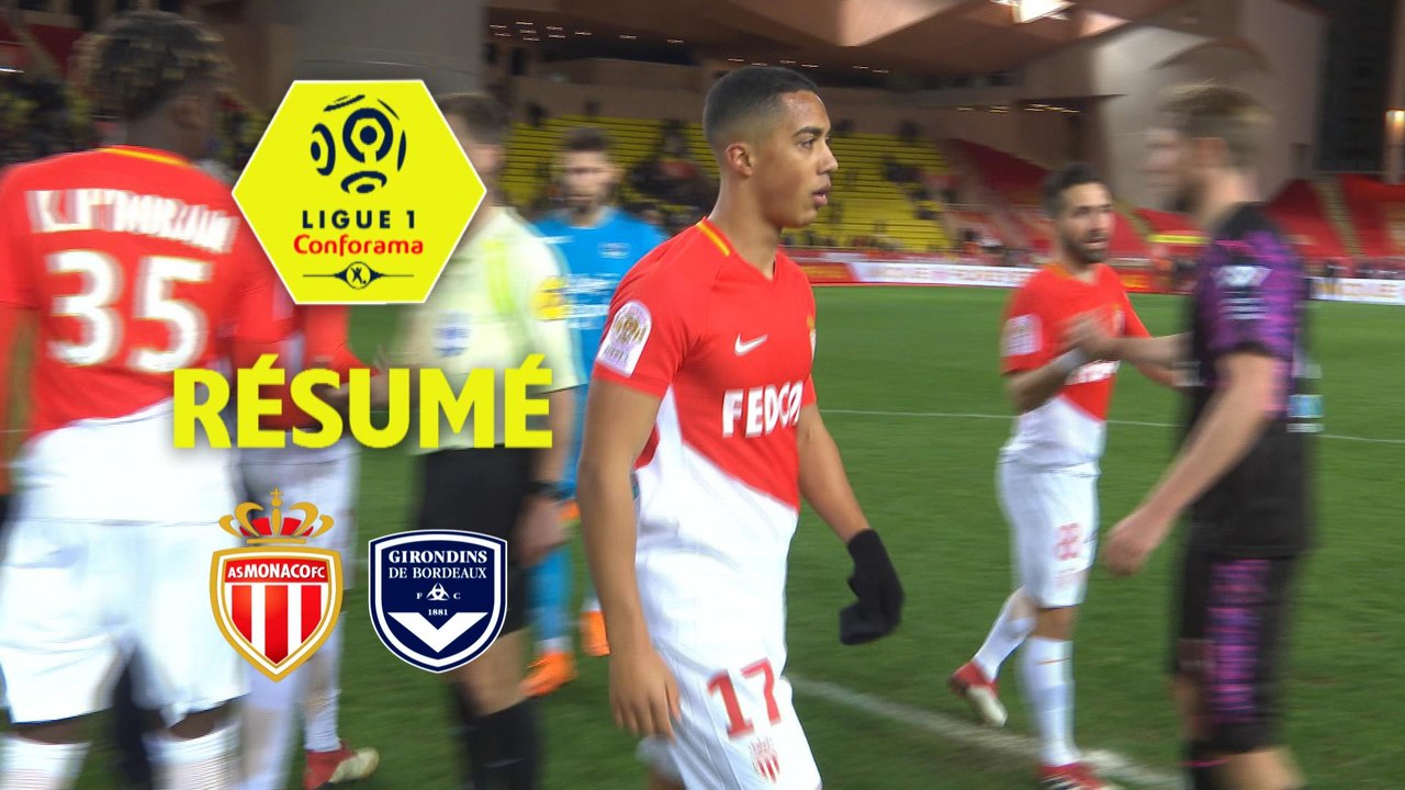 AS Monaco - Girondins de Bordeaux (2-1)  - Résumé - (ASM-GdB) / 2017-18