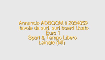 tavola da surf, surf board Usato