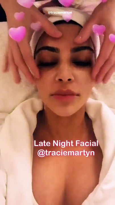 Kim Kardashian Posts Video Of Herself Getting Facial & It Looks Straight Out Of A Horror Movie