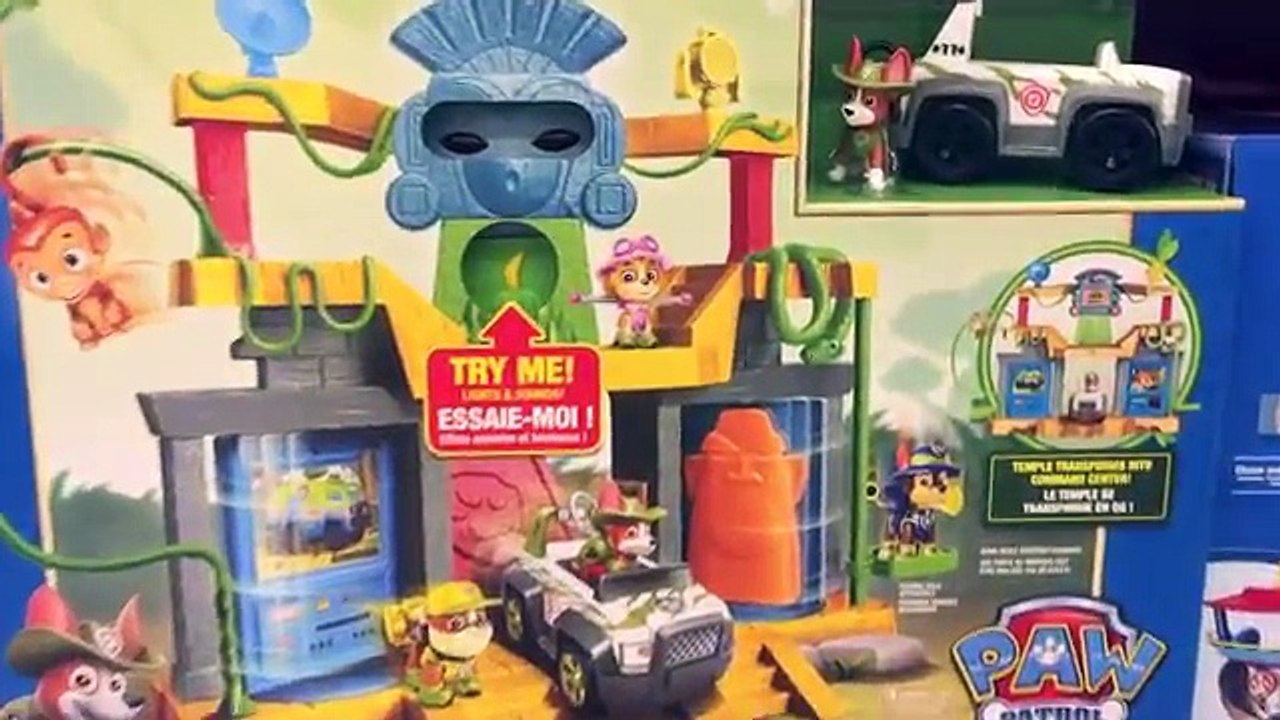 Nick Jrs Paw Patrol New pup Tracker, Jungle Rescue Monkey Temple - We got it!!!