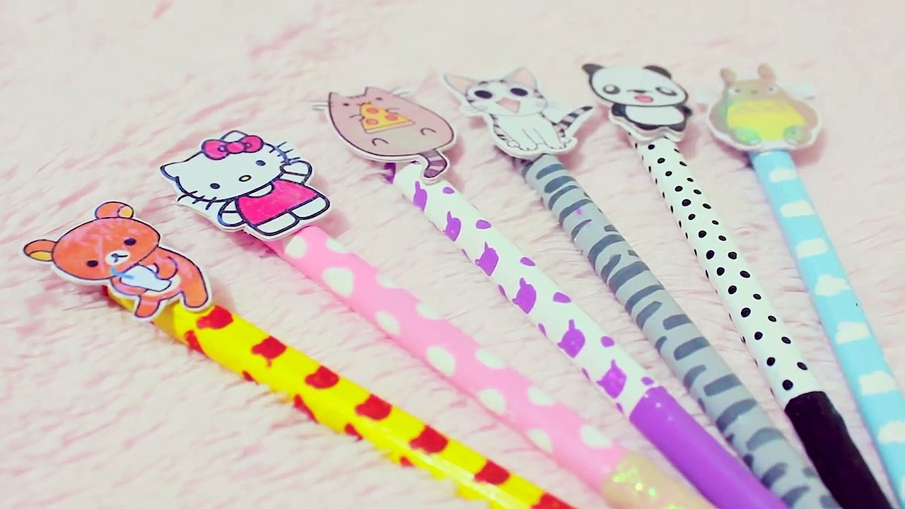 DIY ☆ IDEAS para DECORAR tus LAPICEROS ☆ Rápido, Fácil y Kawaii ✎ REGRESO A CLASES l Fabbi Lee