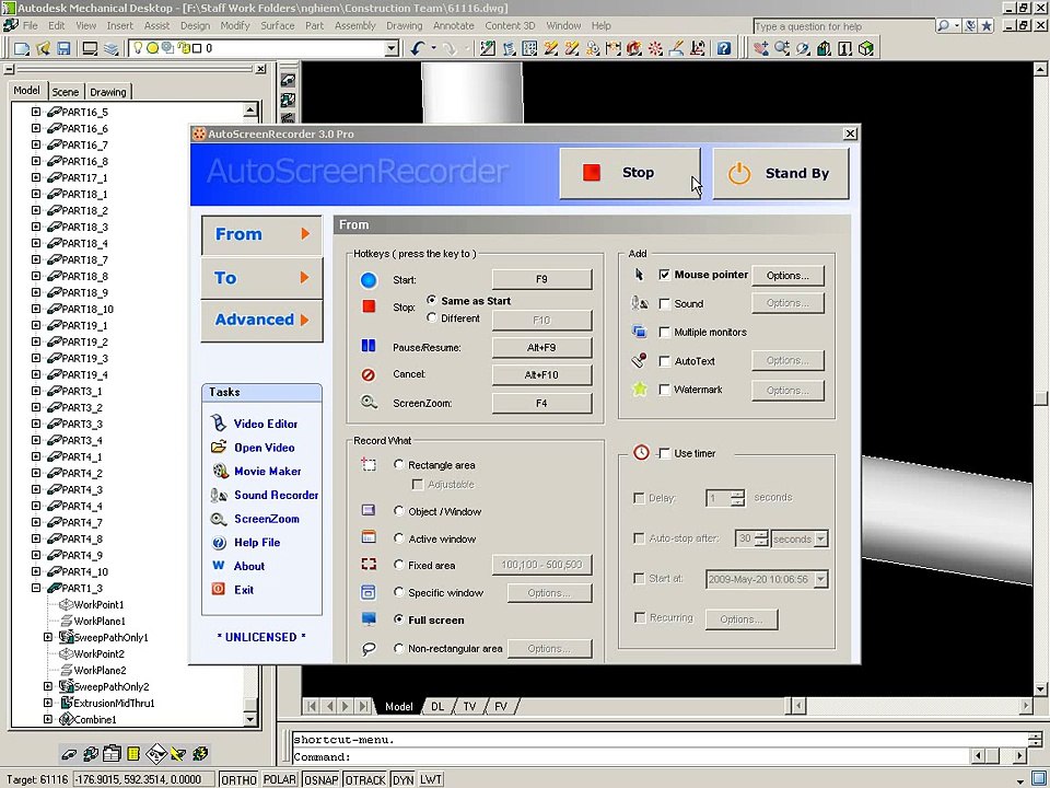 AutoCad Mechanical Desktop Loft 2