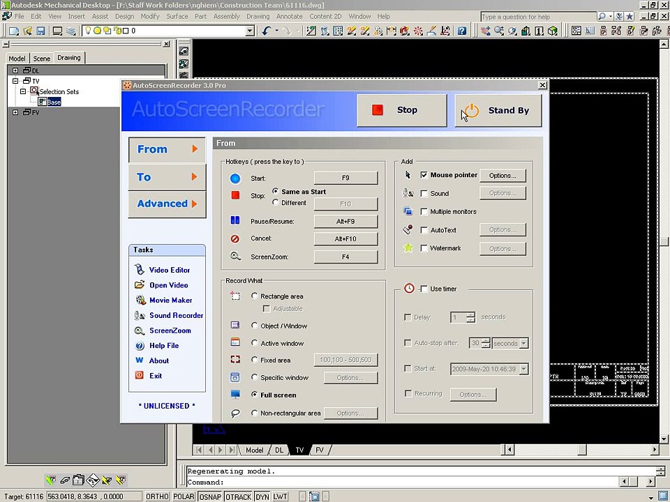 AutoCad Mechanical Desktop Export View