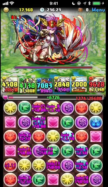 【パズドラ】ソニア＝エル杯で147300点！ (1)