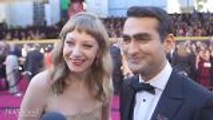 Kumail Nanjiani and Emily V. Gordon Talk ‘Big Sick,’ Being Starstruck by Salma Hayek | Oscars 2018