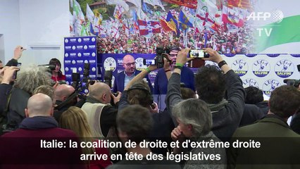 Italie/élections: la droite et l'extrême droite en tête