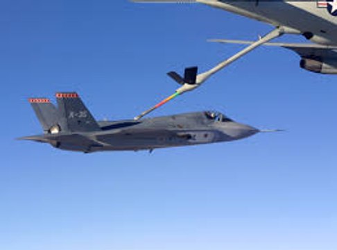 KC-135 Stratotanker in Action - Aircraft Air Refueling