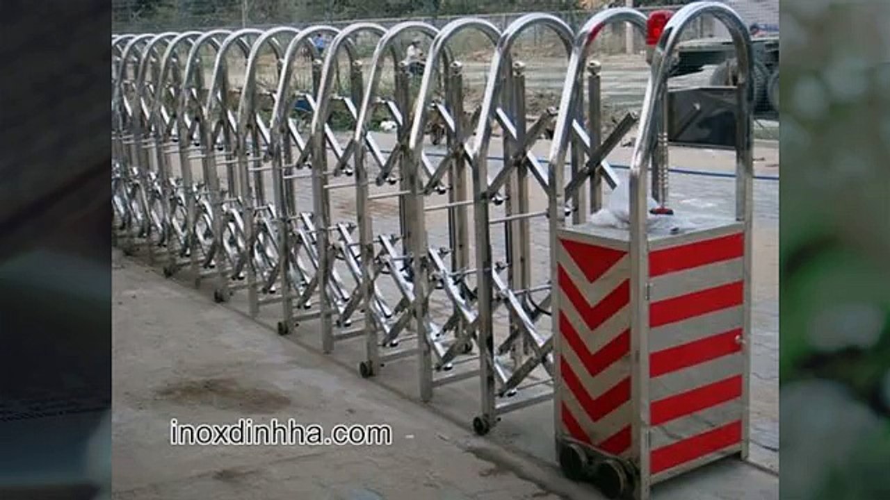 Cổng điện inox