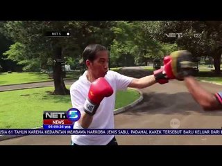Vlog Baru Jokowi Latihan Tinju  NET 5
