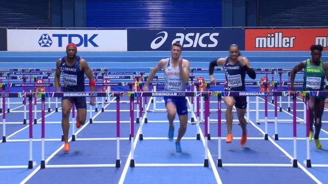 Mondiaux (Salle) - Le bronze inattendu décroché par le Français Aurel Manga sur le 60m haies
