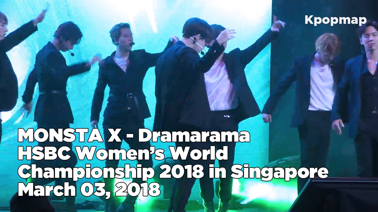 MONSTA X - Dramarama ("HSBC WWC 2018 in Singapore" Fancam)
