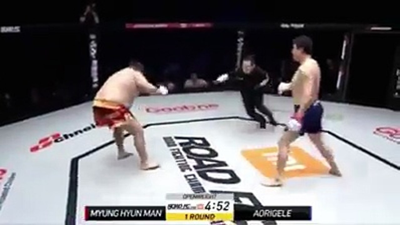 Brutal kick to groin ! (Fat guy had brutal agony  & near death experience)