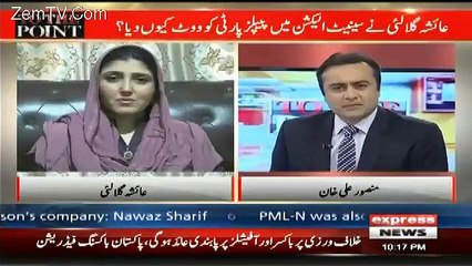 Aap Koi Thanedar Hain Jo Is Kisam Kay Questions Karrahay Hain Ayesha Gulalai To Mansoor Ali Khan