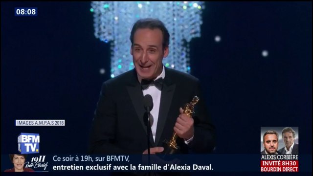 Le Français Alexandre Desplat remporte un Oscar pour la musique de La Forme de l'eau