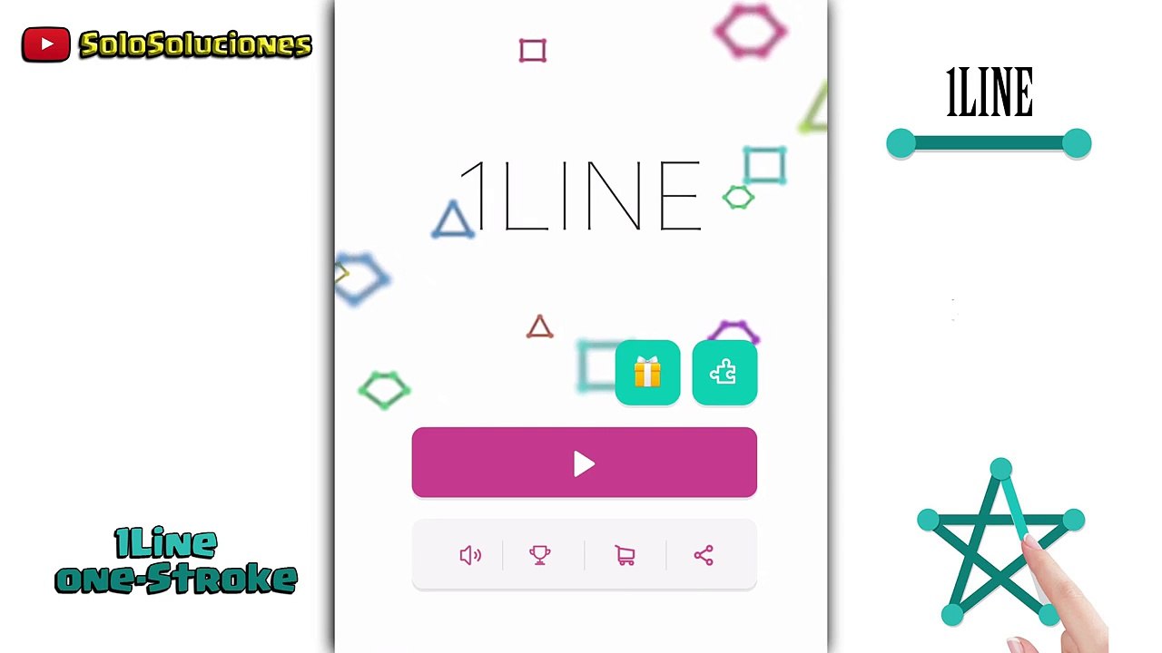 1Line One-stroke level 5 (stage 1-50)