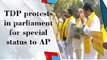 Budget Session updates : Watch TDP protests for AP special status