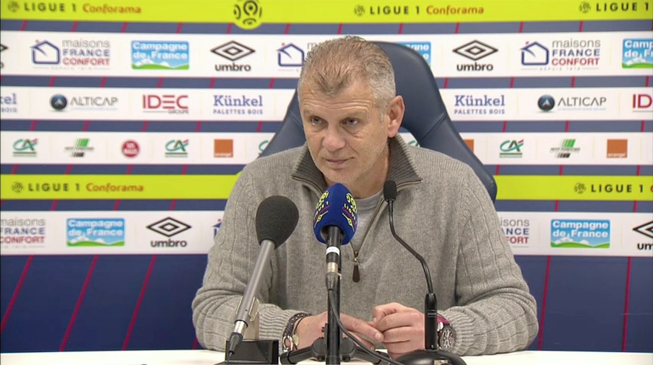 Conférence de presse Patrice Garande après Caen / Strasbourg