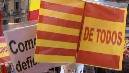 La manifestación de Tabarnia hace suya la figura de Rafael Casanova