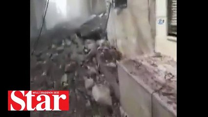 Bombalanan Cinderesi merkezi böyle görüntülendi