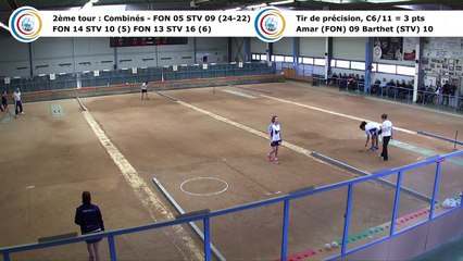 Second tour, second tir de précision, Club Elite Féminin, demi-finale retour, Fontaine contre Saint-Vulbas,, saison 2017-2018