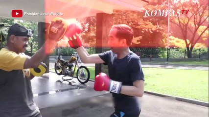 Jokowi Jajal Olahraga Tinju, Ini Aksinya
